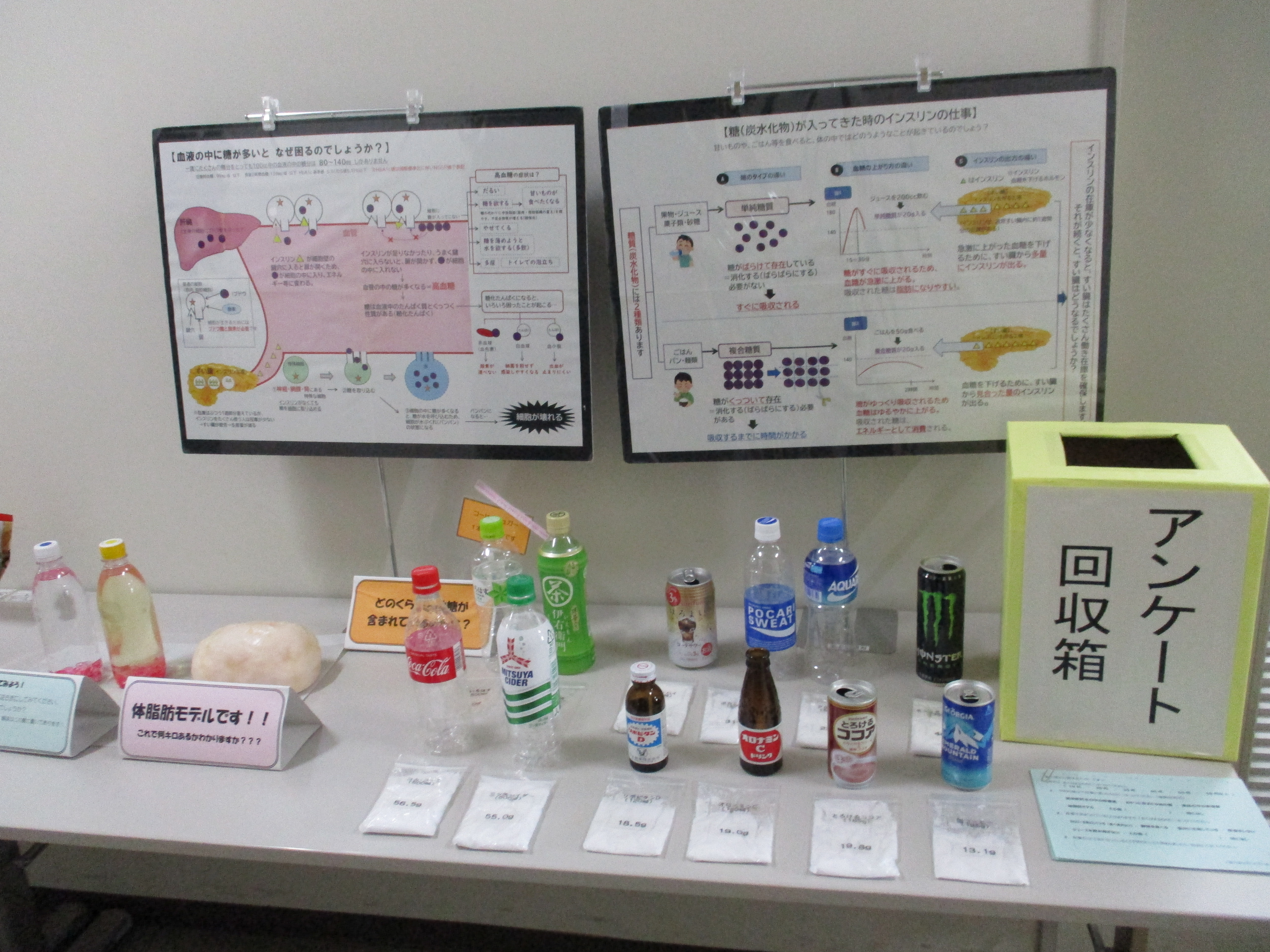 清涼飲料水に含まれる砂糖の量